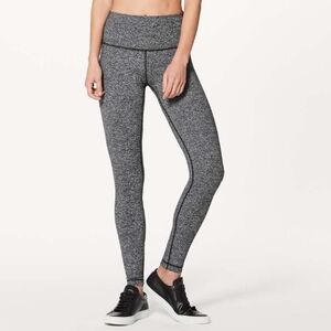 Lululemon Athletica Wunder Under High-rises Gray Tight Size 4, Inseam 28".